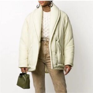 Isabel Marant Boreal Oversized Puffer Coat Chalk NWT